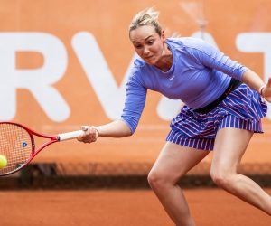 05.06.2020., Osijek - Hrvatski Premier Tenis, turnir humanitarnog karaktera u organizaciji Donne Vekic i njezine obitelji uz pokroviteljstvo Hrvatskog teniskog saveza. Mec zene pojedinacno. Photo: Davor Javorovic/PIXSELL