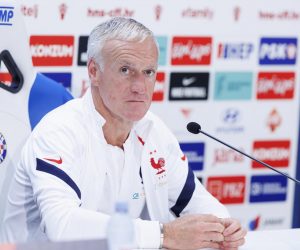 05.06.2022., Split - Izbornik Francuske Didier Deschamps na konferencijia za medije uoci sutrasnje utakmice UEFA Liga nacije protiv Hrvatske.   Photo: Miroslav Lelas/PIXSELL