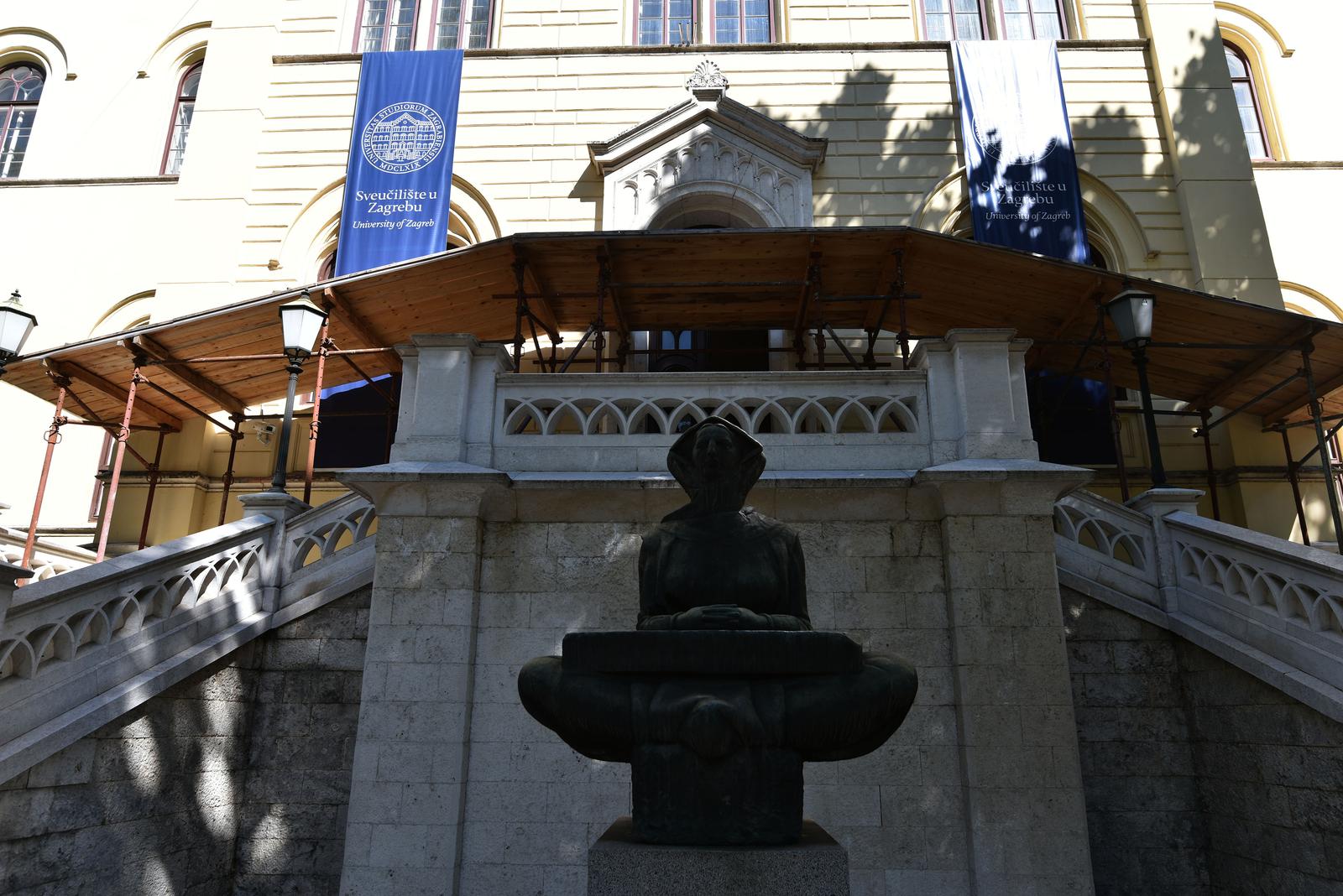 8.9.2021., Zagreb - Uoci pocetka skolske godine Pravni fakultet jos uvijek nije obnovljen.rphoto: Davorin Visnjic