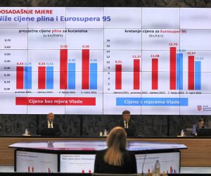08.09.2022., Zagreb - Na svojoj 147. sjednici odrzanoj u NSK Vlada je donijela paket mjera pomoci gradjanima i gospodarstvu vrijedan vise od 6 milijardi kuna. Mjere se odnose na cijene plina, struje, osnovnih namirnica i ciljanu pomoc ugrozenim kategorijama stanovnistva.
 Photo: Patrik Macek/PIXSELL