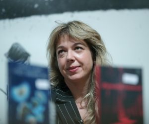 09.09.2021., Zagreb - Hrvatski glazbeni zavod. U sklopu 9. Festivala svjetske knjizevnosti, u programu Dvostruki portret gostuju francuski pisac Phillipe Claudel i Ivana Bodrozic, uz moderaciju Luke Ostojica. Photo: Sanjin Strukic/PIXSELL