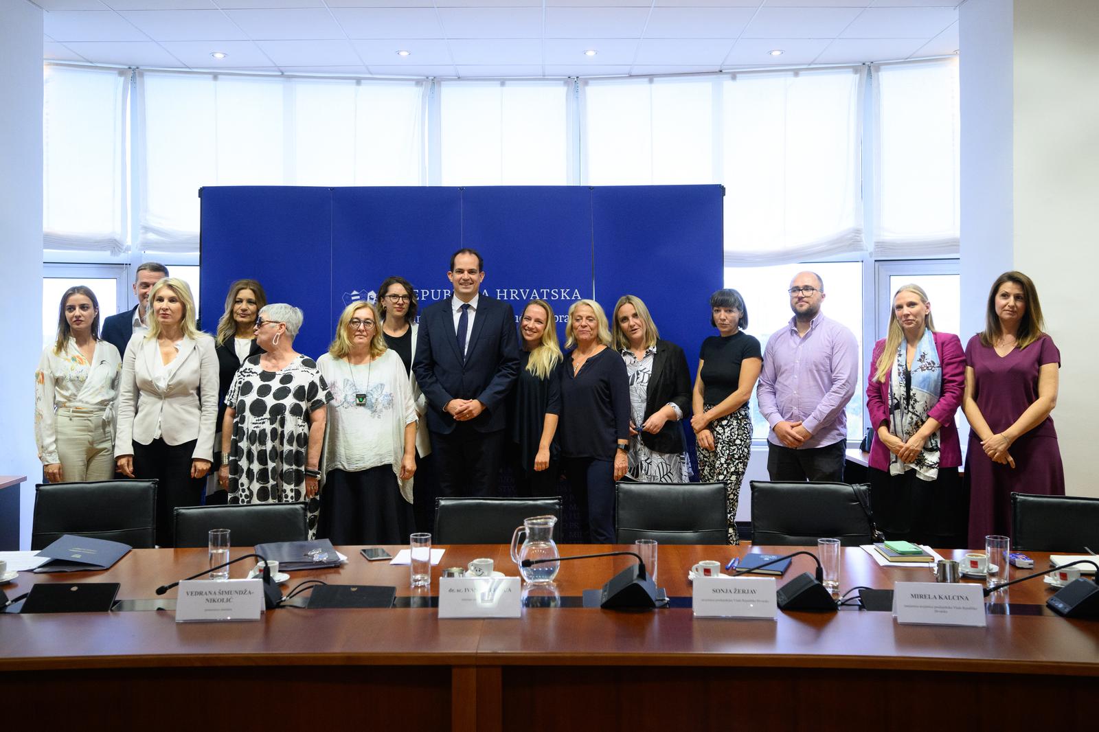 09.09.2022., Zagreb - Ministar pravosudja i uprave Ivan Malenica sastao se  s udrugama civilnoga drustva koje se bave podrskom zrtvama nasilja.  Photo: Davor Puklavec/PIXSELL