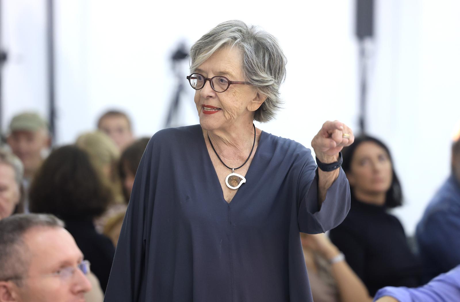 09.09.2022., HDLU, Zagreb - Festival svjetske knjizevnosti zatvorio se je u Domu HDLU gostovanjem hrvatske knjizevnice Slavenke Drakulic.  Photo: Sanjin Strukic/PIXSELL