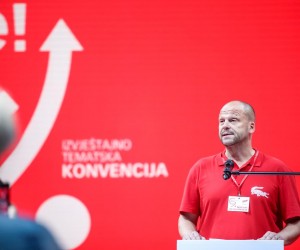 10.09.2022., Zagreb - 9. Izvjestajno-tematska konvencija SDP-a pod nazivom "Zaokruzimo place" odrzana je u Hali Zagreb na Slavonskoj aveniji. Viktor Gotovac Photo: Slavko Midzor/PIXSELL