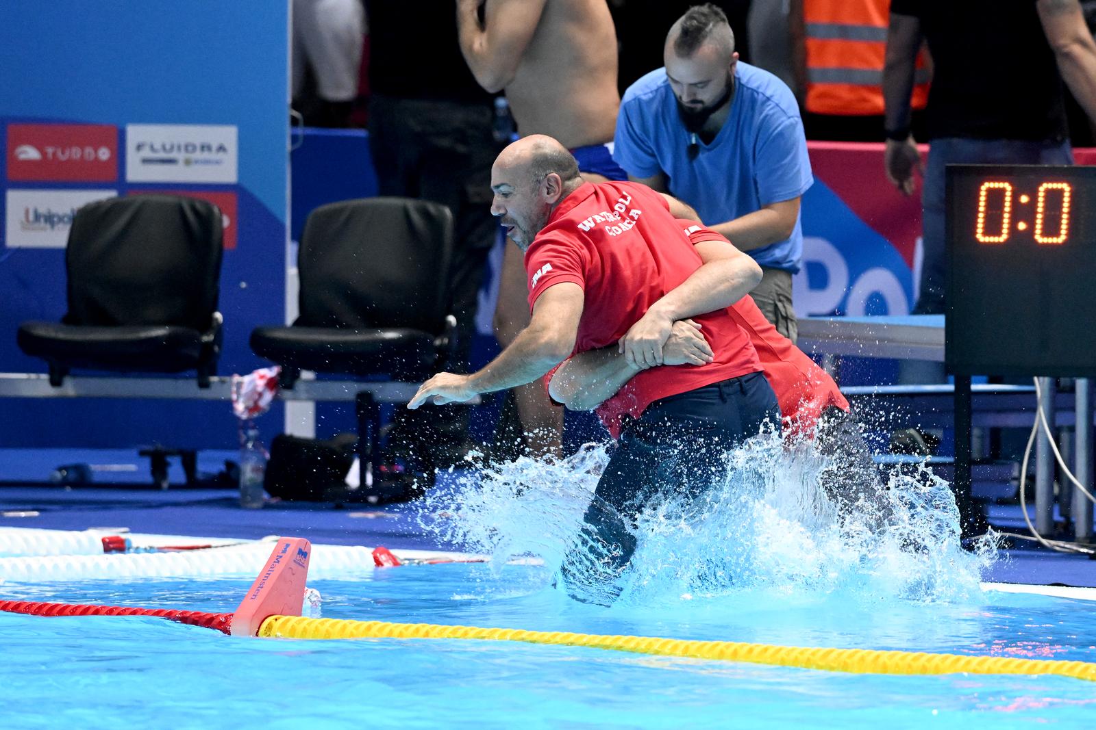 10.09.2022., Spaladium Arena, Split - LEN Europsko prvenstvo u vaterpolu za muskarce, finale, Madjarska - Hrvatska. Izbornik Hrvatske Ivica Tucak Photo: Marko Lukunic/PIXSELL