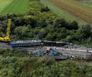 11.09.2022., Novska, Rajiv - Sudar teretnog i putnickog vlaka kod mjesta Rajic kod Novske u kojem je smrtno stradalo vise osoba Photo: Davor Javorovic/PIXSELL