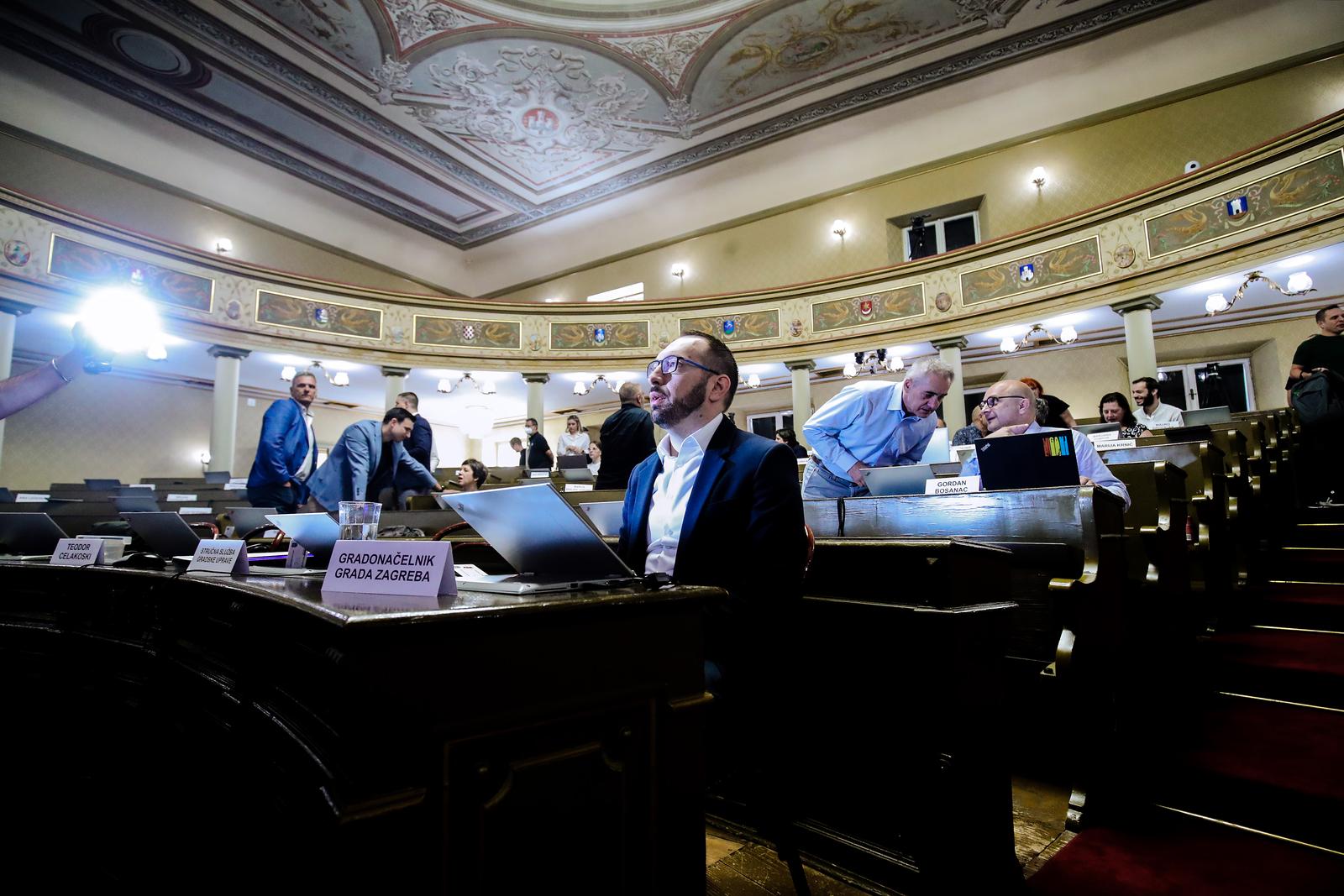 12.07.2022., Zagreb - U Staroj gradskoj vijecnici pocela je 14. sjednica Gradske skupstine Grada Zagreba. Photo: Sanjin Strukic/PIXSELL