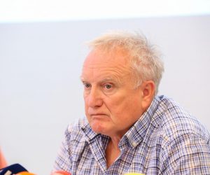 12.09.2022., Zagreb - Sindikat strojovoda Hrvatske odrzali konferenciju za novinare o sudaru vlakova.Nenad Mrgan.
 Photo: Matija Habljak/PIXSELL