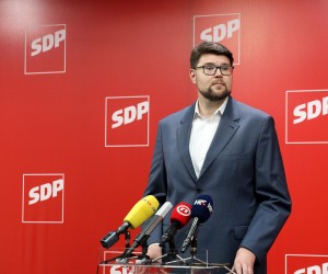 13.09.2022., Zagreb - Predsjednik SDP-a Pedja Grbin dao je izjavu nakon sjednice Predsjednistva stranke. Photo: Emica Elvedji/PIXSELL