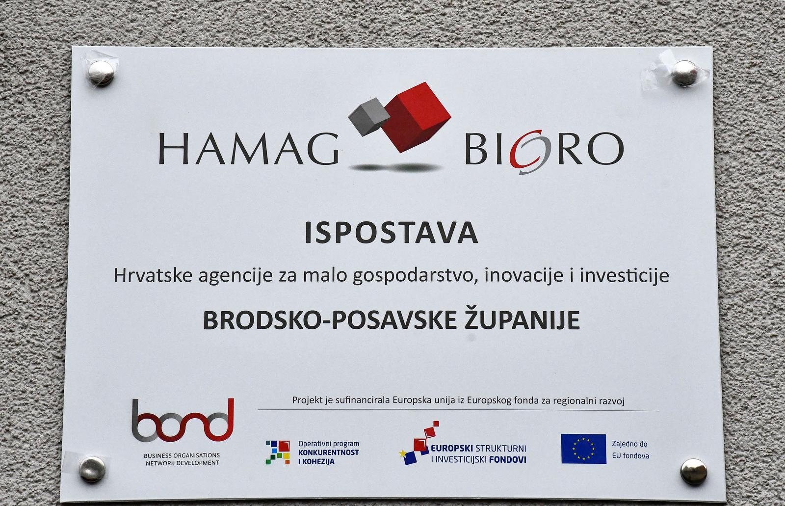 14.02.2022., Slavonski Brod - Svecanost otvorenja ispostave Hrvatske agencije za malo gospodarstvo, inovacije i investicije (HAMAG-BICRO) u Brodsko-posavskoj zupaniji.
  Photo: Ivica Galovic/PIXSELL