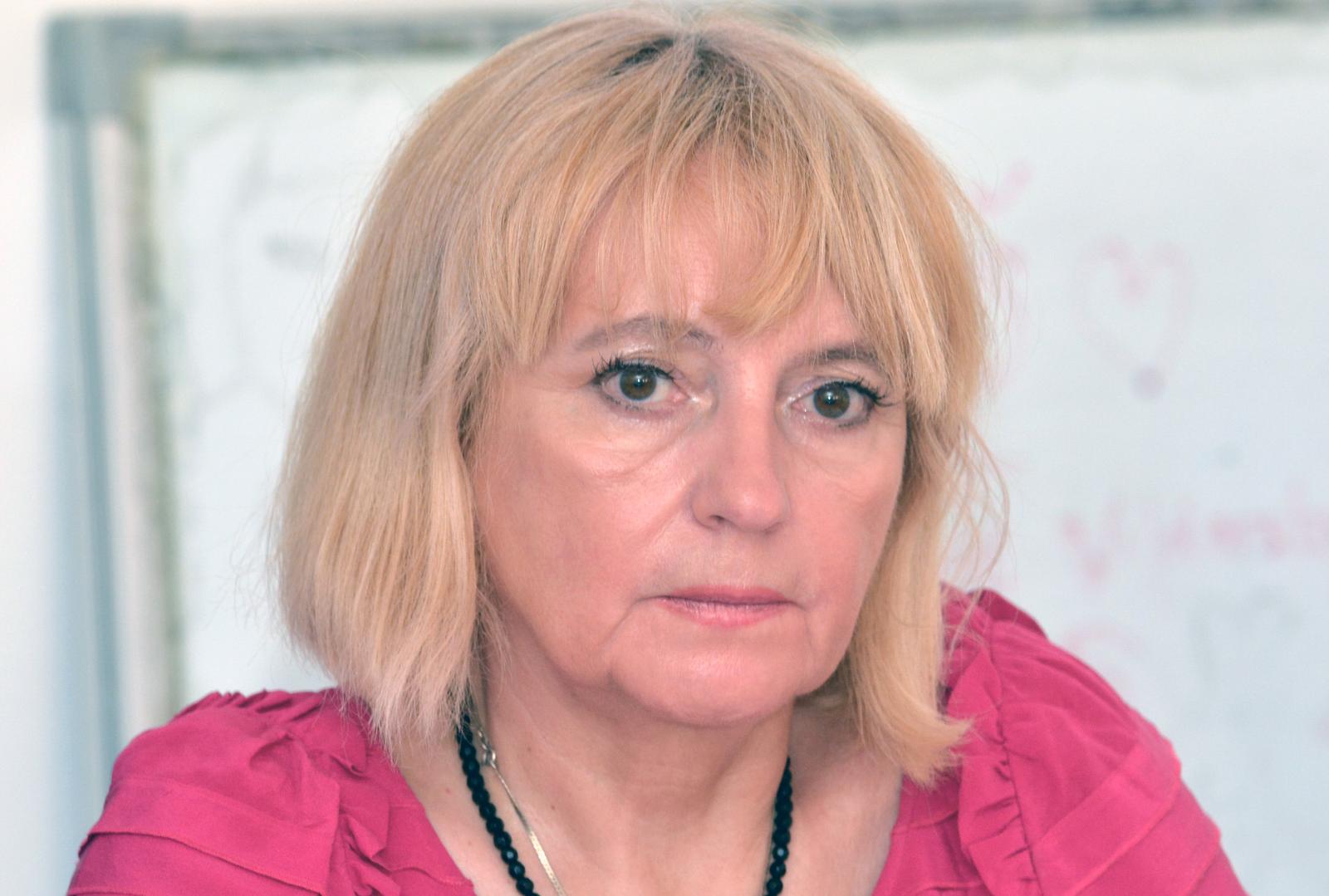 14.07.2015., Sisak - Konferenciji za medije Zupanijske organizacije Narodne stranke-Reformisti uz predsjednika ZO Zeljka Marjanovica nazocii su i predsjednik strane Radimir Cacic te podpredsjednica Natalija Martincevic i glavna tajnica Alenka Kosisa Cicin-Sain. Alenka Kosisa Cici-Sain. Photo: Nikola Cutuk/PIXSELL