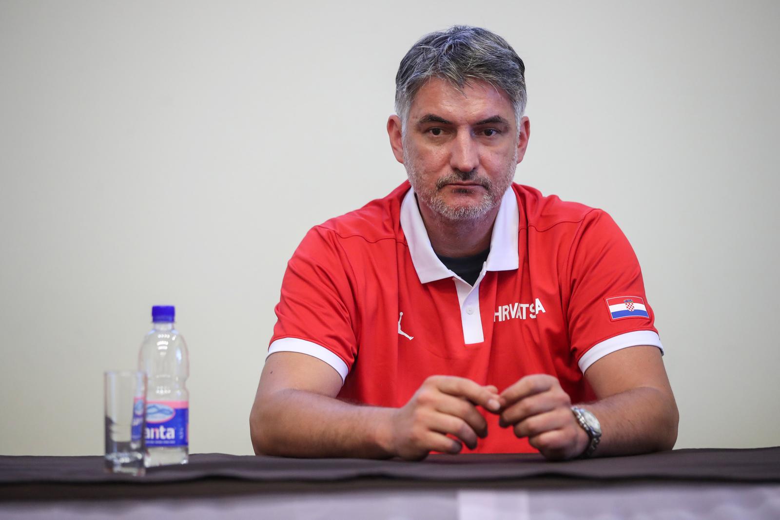 15.06.2022., Zagreb - Konferencija za medije hrvatske kosarkaske reprezentacije u hotel Aristos Buzin. Izbornik Damir Mulaomerovic. Photo: Igor Kralj/PIXSELL