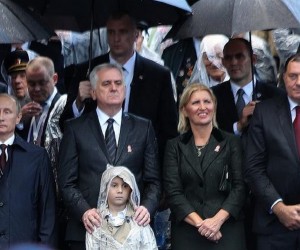 16.10.2014.Beograd,Srbija.Odrzavanje vojne parade na ulicama Beograda na kojoj je sudjelovao predsjednik Rusije Vladimir Putin 
 Photo: Marko Mrkonjic/PIXSELL (16.10.2014.Beograd,Srbija.Odrzavanje vojne parade na ulicama Beograda na kojoj je sudjelova