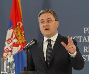 17, July, 2022, Belgrade - The press conference of Minister Nikola Selakovic was held in the building of the Ministry of Foreign Affairs. Nikola Selakovic. Photo: Antonio Ahel/ATAImages

17, jul, 2022, Beograd - U zgradi Ministarstva spoljnih poslova odrzana je konferencija za novinare ministra Nikole Selakovica. Photo: Antonio Ahel/ATAImages Photo: Antonio Ahel/ATAImages/PIXSELL