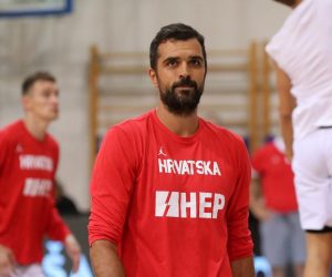 18.08.2022., Opatija - Prijateljska kosarkaska utakmica Hrvatska - Madjarska u dvorani Marino Cvetkovic. Kruno Simon.  Photo: Goran Kovacic/PIXSELL