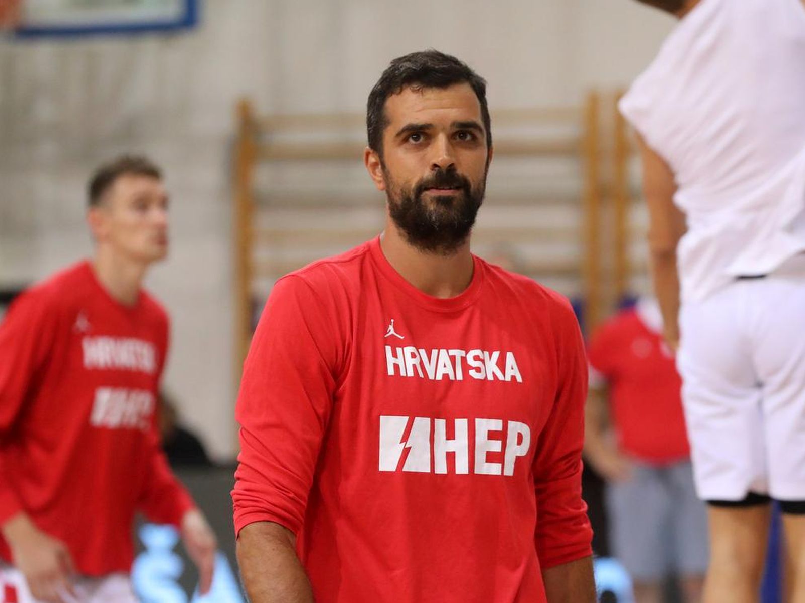 18.08.2022., Opatija - Prijateljska kosarkaska utakmica Hrvatska - Madjarska u dvorani Marino Cvetkovic. Kruno Simon.  Photo: Goran Kovacic/PIXSELL
