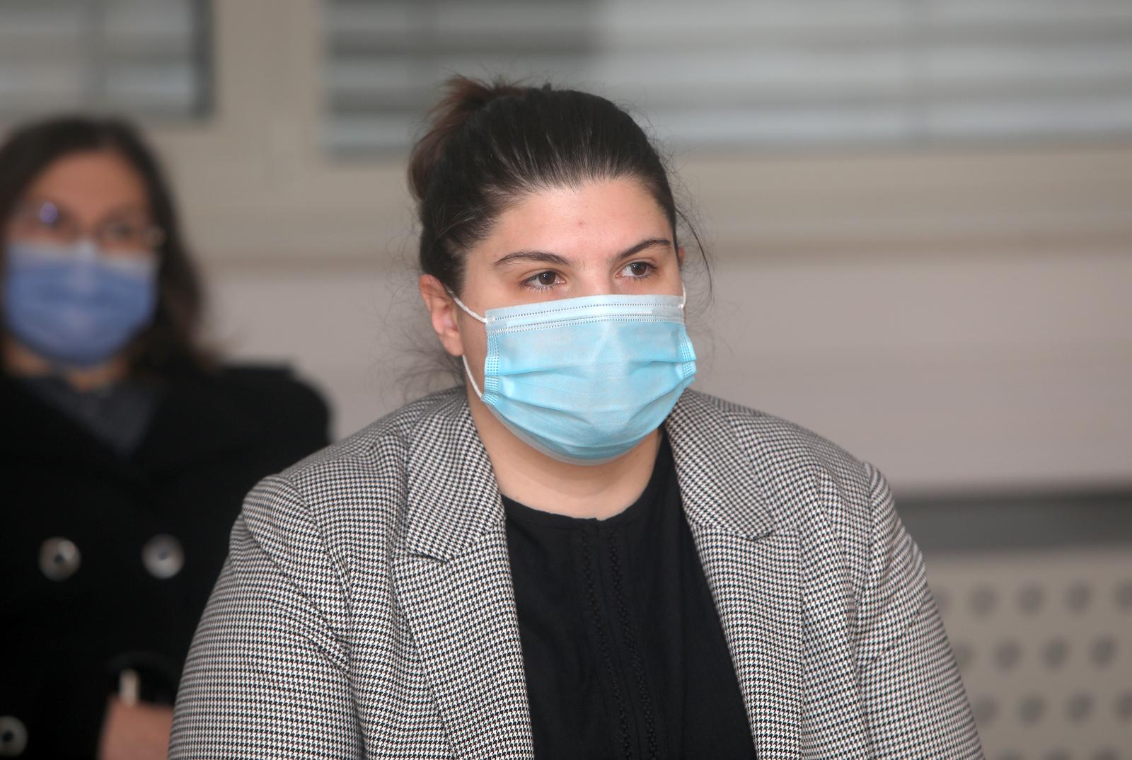 20.01.2022., Karlovac - Na Zupanijskom sudu u Karlovcu nastavljeno sudenje Kristini Ferko iz Vivodine optizenoj za trovanje mladica antifrizom. Photo: Kristina Stedul Fabac/PIXSELL
