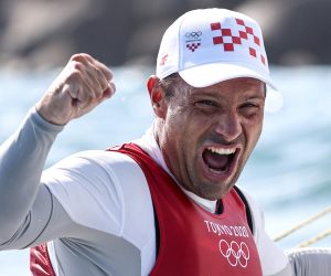 01.08.2021., Japan, Tokio - Olimpijske igre Tokio 2020. Hrvatski jedrilicar Tonci Stipanovic osvojio je srebrnu medalju u klasi Laser na olimpijskoj regati u Enoshimi. Zlatnu medalju osvojio je Matt Wearn iz Austrelije, a broncanu Matt Wearn iz Norveske. TOP 2021 Photo: Igor Kralj/PIXSELL