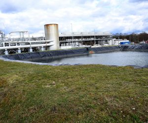 22.02.2022., Bjelovar - Najveca geotermalna elektrana u Hrvatskoj, pogon Velika 1 u mjestu Ciglena pored Bjelovara prestala je s radom i isporukom elektricne energije. Buducnost je neizvjesna s obzirom na pravni spor sukobljenih strana oko vecinskog vlasnistva.
 Photo: Damir Spehar/PIXSELL
