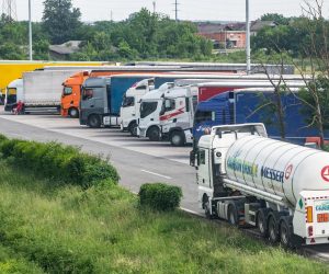 22.05.2018., Zagreb - Kamioni parkirani na parkiralistu za kamione kod Motela Plitvice."nPhoto: Davor Puklavec/PIXSELL