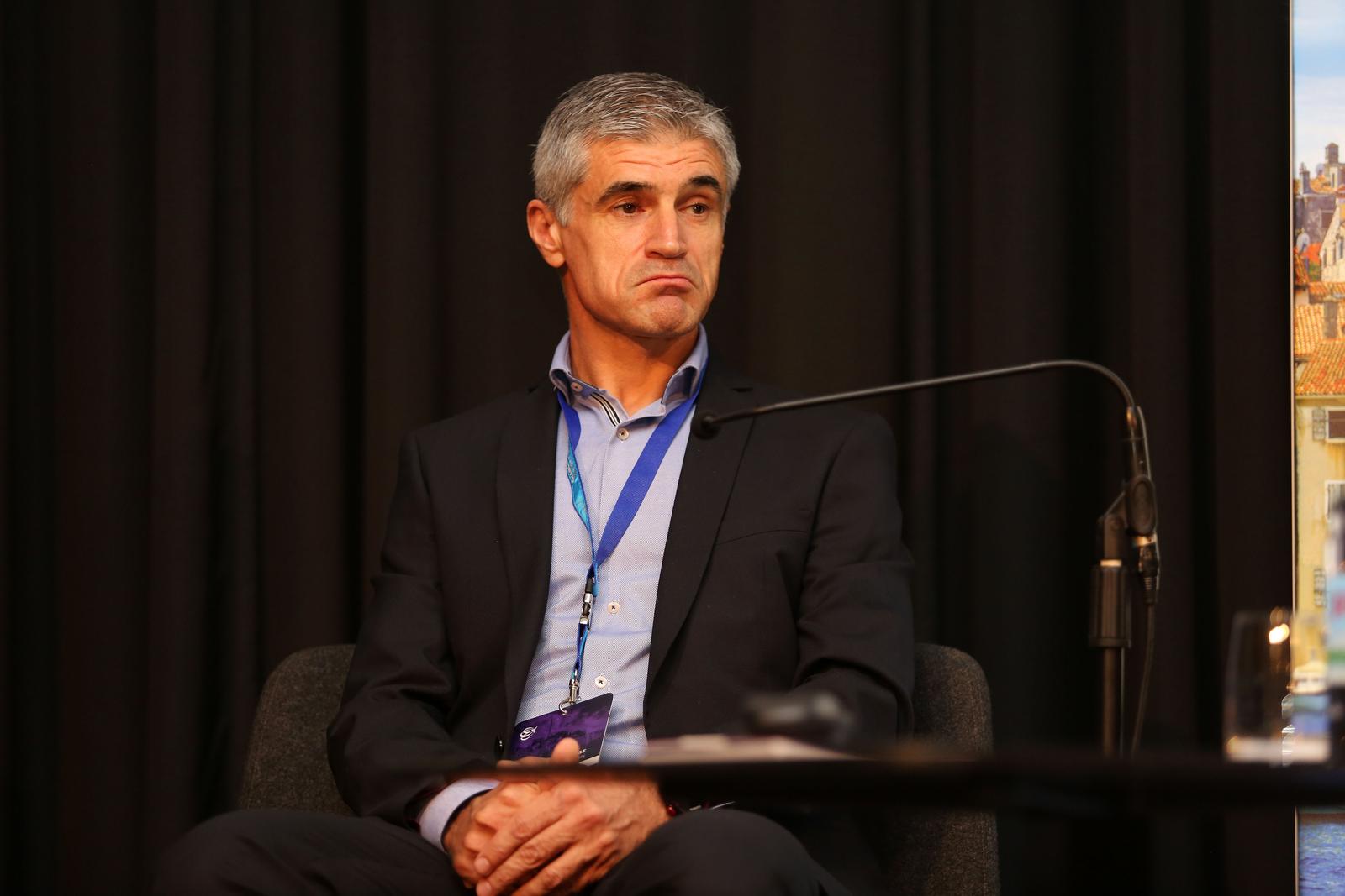 24.10.2019., Hotel Lone, Rovinj - Konferencija Zagrebacke burze i fondovske industrije. Panel "Buduci izgled hrvatskog mirovinskog sustava". Danijel NesticrPhoto: Goran Kovacic/PIXSELL