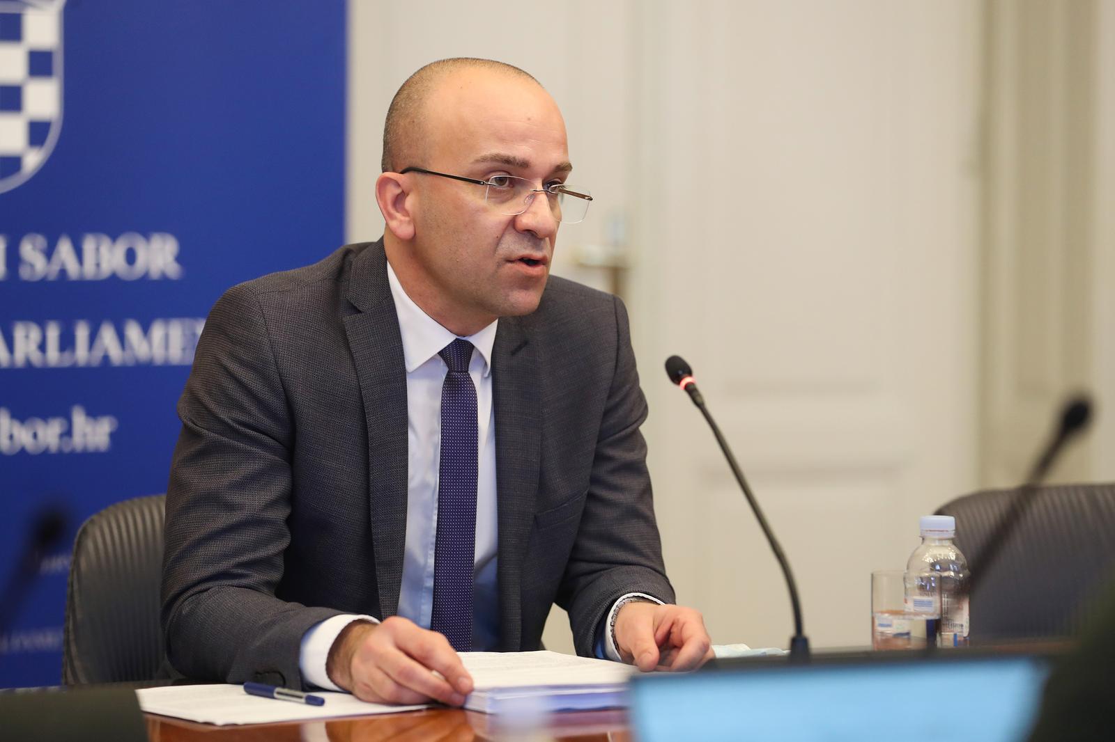 25.01.2022., Zagreb - U Hrvatskom saboru odrzana sjednica Nacionalnog vijeca za pracenje provedbe Strategije suzbijanja korupcije. Josip Salapic. Photo: Luka Stanzl/PIXSELL