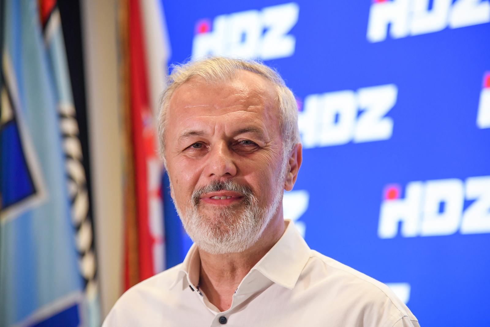 27.06.2022., Zagreb - Ante Sanader dao je izjavu medijima nakon prosirene sjednice Predsjednistva HDZ-a u sredisnjici stranke na Trgu zrtava fasizma. Photo: Josip Regovic/PIXSELL