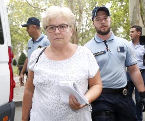 28.08.2022., Zagreb - Uhiceni u akciji policije i USKOK-a zbog sumnje u malverzacije s prirodnim plinom dolaze na Zupanijski sud. predsjednica uprave tvrtke Plinara istocne Slavonije Marija Ratkic Photo: Slavko Midzor/PIXSELL