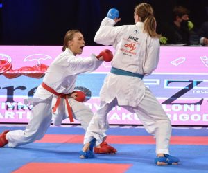 28.11.2020., Zagreb - U maloj dvorani Doma sportova svecano je otvoreno karate natjecanje Top Ten za zene u sklopu 18. Zagreb Karate Festa.rPhoto: Davorin Visnjic/PIXSELL