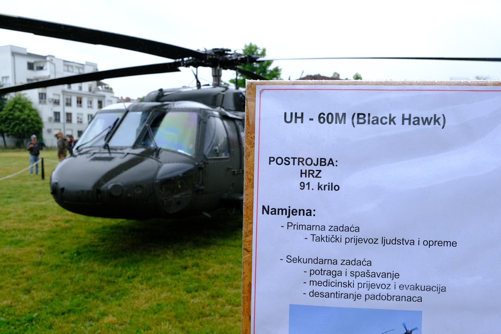 30.05.2022., Zagreb - Povodom svecanog obiljezavanja Dana Hrvatske vojske i Dana Hrvatske kopnene vojske te 31. obljetnice ustrojavanja HV-a, na Jarunu se odrzao Takticko-tehnicki zbor naoruzavanja i opreme te pokazne vjezbe pripadnika HV-a. Svecanosti su nazocili i ministar obrane Mario Banozic te ministar branitelja Tomo Medved. Photo: Slaven Branislav Babic/PIXSELL