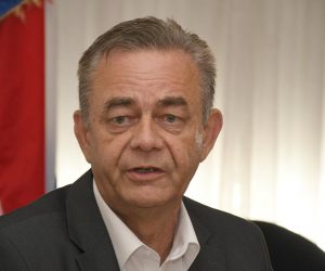 30.06.2022., Koprivnica - Na konferenciji za medije zupan Darko Koren osvrnuo se na proteklih sest mjeseci rada zupanijske uprave te je najavio aktivnosti koje se planiraju u ljetno-jesenskom razdoblju.  Photo: Damir Spehar/PIXSELL