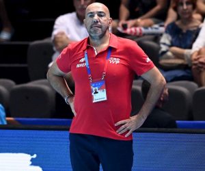 31.08.2022., Spaladium Arena, Split - LEN Europsko prvenstvo u vaterpolu za muskarce, skupina B, Hrvatska - Francuska. Izbornik Hrvatske Ivica Tucak Photo: Marko Lukunic/PIXSELL