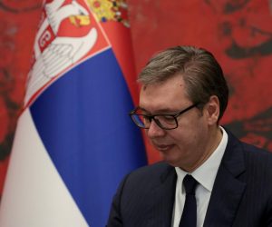 Serbian President Aleksandar Vucic meets with Turkey's President Tayyip Erdogan (not pictured) during his visit to Belgrade, Serbia September 7, 2022. REUTERS/Marko Djurica Photo: MARKO DJURICA/REUTERS
