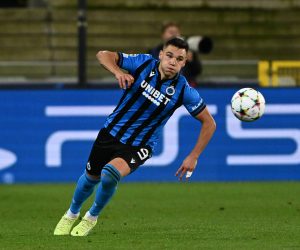 BELGIUM SOCCER UCL DAY3 GROUP B CLUB BRUGGE VS ATLETICO MADRID Ferran Jutgla 9 of Club Brugge pictured during a soccer game between Club Brugge KV and Atletico Madrid during the third matchday in group B in the Uefa Champions League for the 2022-2023 season , on Tuesday 4 th of October 2022 in Brugge , Belgium . PHOTO DAVID CATRY SPORTPIX Brugge Jan Breydelstadion West-Vlaanderen Belgium PUBLICATIONxNOTxINxBEL Copyright: xSportpix.bex xDavidxCatryxDavidxCatryx