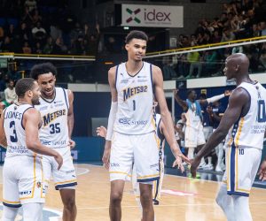 Victor Wembanyama Boulogne-Levallois BASKET : Boulogne-Levallois vs Blois - Betclic Elite - Journee 6 - 21/10/22 BaptisteAutissier/Panoramic PUBLICATIONxNOTxINxFRAxITAxBEL