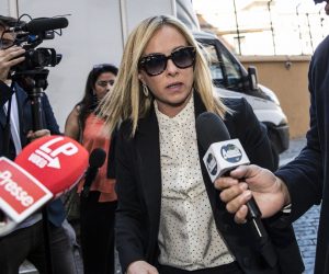 epa10221119 Leader of Brothers of Italy (Fratelli d'Italia or FdI) Giorgia Meloni arrives to the Chamber of Deputies, the lower house of the Italian Parliament, in Rome, Italy, 03 October 2022. Meloni is expected to become Italy's first woman prime minister after her party came top in the country's snap general election in September.  EPA/ANGELO CARCONI