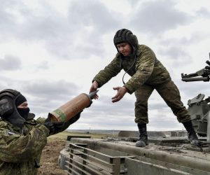 epa10257506 Russian conscripts attend a military training at a ground training range in the Rostov-on-Don region in southern Russia, 21 October 2022. Russian President Putin announced in a televised address to the nation on 21 September, that he signed a decree on partial mobilization in the Russian Federation due to the conflict in Ukraine. Russian Defense Minister Shoigu said that 300,000 people would be called up for service as part of the move.  EPA/ARKADY BUDNITSKY