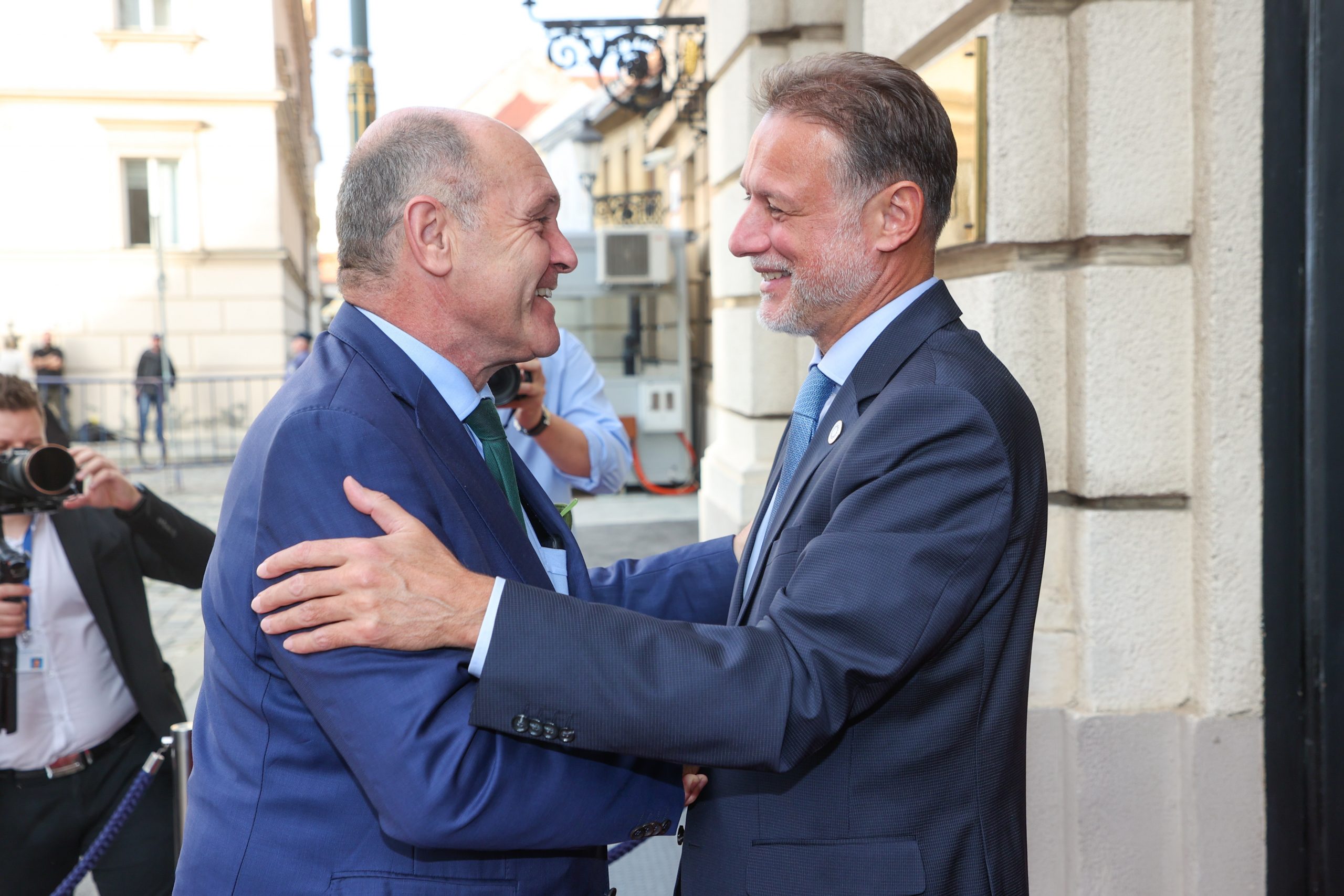 Zagreb, 24.10.2022 - Uoči Prvog parlamentarnog summita Međunarodne Krimske platforme, predsjednik Hrvatskoga sabora Gordan Jandroković održat će bilateralni sastanak s predsjednikom Nacionalnog vijeća parlamenta Republike Austrije Wolfgangom Sobotkom.
foto HINA/ Damir SENČAR/ ds