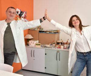 12.10.2022., Zagreb - psihijatar Hrvoje Handl i nutricionistica Maja Zanko iz Dnevne bolnice za poremecaje u prehrani. 



Photo Sasa ZinajaNFoto