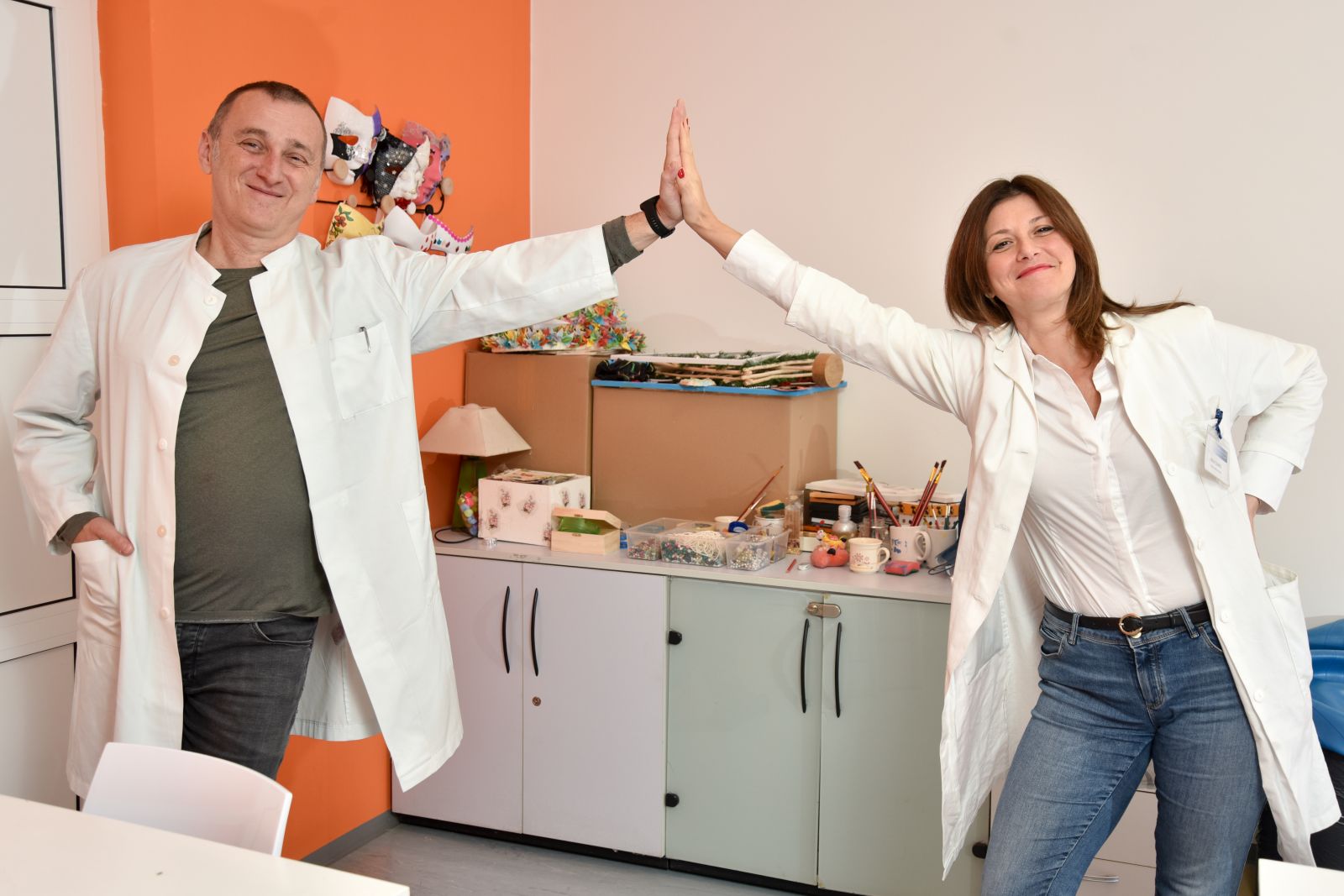 12.10.2022., Zagreb - psihijatar Hrvoje Handl i nutricionistica Maja Zanko iz Dnevne bolnice za poremecaje u prehrani. 



Photo Sasa ZinajaNFoto