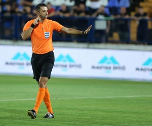 01.08.2021., stadion Gradski vrt, Osijek - Hrvatski Telekom Prva liga, 3. kolo, NK Osijek - NK Slaven Belupo. Sudac Igor Pajac Photo: Davor Javorovic/PIXSELL