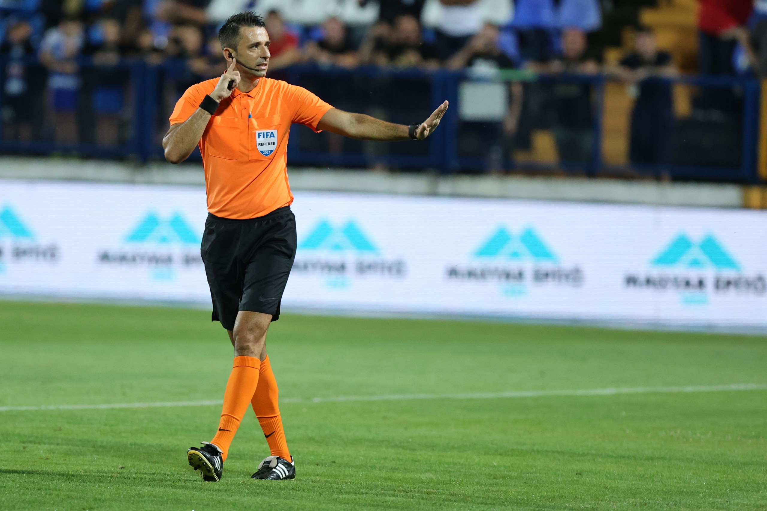 01.08.2021., stadion Gradski vrt, Osijek - Hrvatski Telekom Prva liga, 3. kolo, NK Osijek - NK Slaven Belupo. Sudac Igor Pajac Photo: Davor Javorovic/PIXSELL
