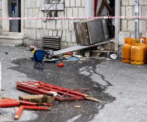 01.10.2022., Split - Eksplozija u restoranu u centru Splita. Dvoje ozlijedenih prevezeno je u bolnicu. Photo: Milan Sabic/PIXSELL