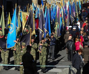 02.10.2022., Marija Bistrica - 30. hodocasce Hrvatske vojske, policije i hrvatskih branitelja i proslava 25. godisnjice utemeljenja Vojnog ordinarijata u Republici Hrvatskoj. Misu je predvodio apostolski nuncij msgr. Giorgio Lingua, a hodocascu su nazocili potpredsjednik Vlade Tomo Medved, ministar unutarnjih poslova Davor Bozinovic, Damir Krsticevic, drzavni tajnik Branko Hrg, drzavni tajnik Zdravko Jakop, nacelnik Glavnog stozera admiral Robert Hranj, zamjenik nacelnika Glavnog stozera Sinisa Jurkovic, general-bojnik Zeljko Zivanovic i ostali djelatnici Ministarstva obrane i pripadnici Oruzanih snaga RH.  Photo: Zeljko Hladika/PIXSELL