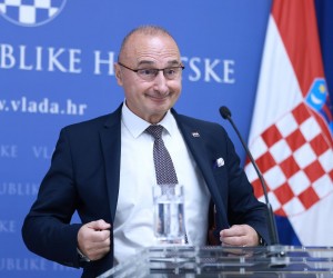 03.10.2022., Zagreb - Banski dvori. Konferencija za medije Gordana Grlica Radmana vezano uz BiH i intervenciju Hans Christian Friedrich Schmidta. Photo: Sanjin Strukic/PIXSELL