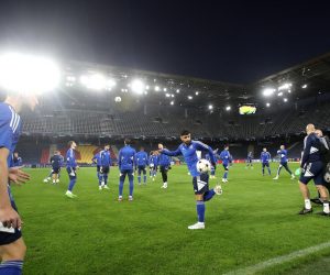04.10.2022., stadion Salzburg, Salzburg, Austrija - Trening nogometasa Dinama uoci utakmice 3. kola UEFA Lige prvaka izmedju Red Bull Salzburga i GNK Dinamo. Sadegh Moharrami   Photo: Luka Stanzl/PIXSELL