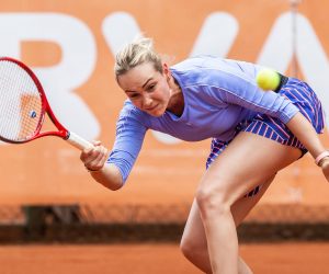 05.06.2020., Osijek - Hrvatski Premier Tenis, turnir humanitarnog karaktera u organizaciji Donne Vekic i njezine obitelji uz pokroviteljstvo Hrvatskog teniskog saveza. Mec zene pojedinacno. Photo: Davor Javorovic/PIXSELL