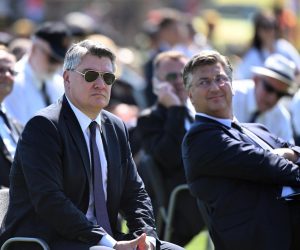 05.08.2022., Knin - Sredisnja svecanost obiljezavanja Dana pobjede i domovinske zahvalnosti, Dana hrvatskih branitelja i 27. obljetnice vojno-redarstvene operacije Oluja. Zoran Milanovic, Andrej Plenkovic Photo: Davor Puklavec/PIXSELL