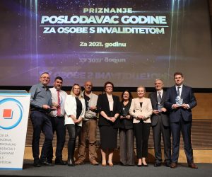 05.10.2022.,Zagreb - Dodjela nagrada Poslodavac godine za osobe s invaliditetom. Nagrada Mali poslodavac, tvrtka Data Link. Photo: Marko Prpic/PIXSELL