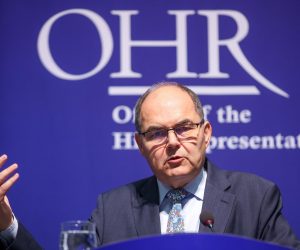 05.10.2022., Sarajevo, Bosna i Hercegovina - Visoki medjunarodni predstavnik u BiH Christian Schmidt odrzao je konferenciju za medije. Photo: Armin Durgut/PIXSELL